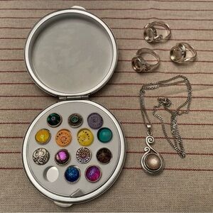 Large Lot Kameleon Sterling Silver Jewelry Necklace Rings Jewel Pops